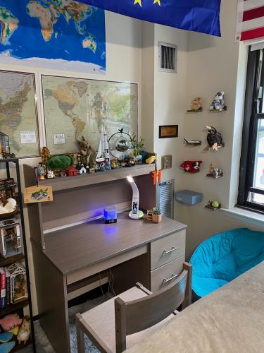 Close in view of desk