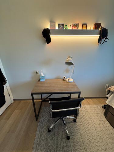 Desk in room