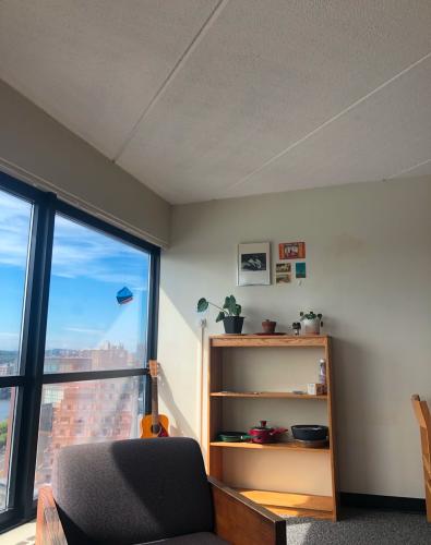 corner of the living room 