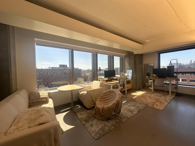 Living room: view to Charles River