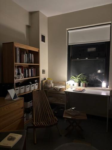 window and shelf