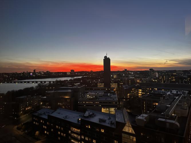 Sunset from room