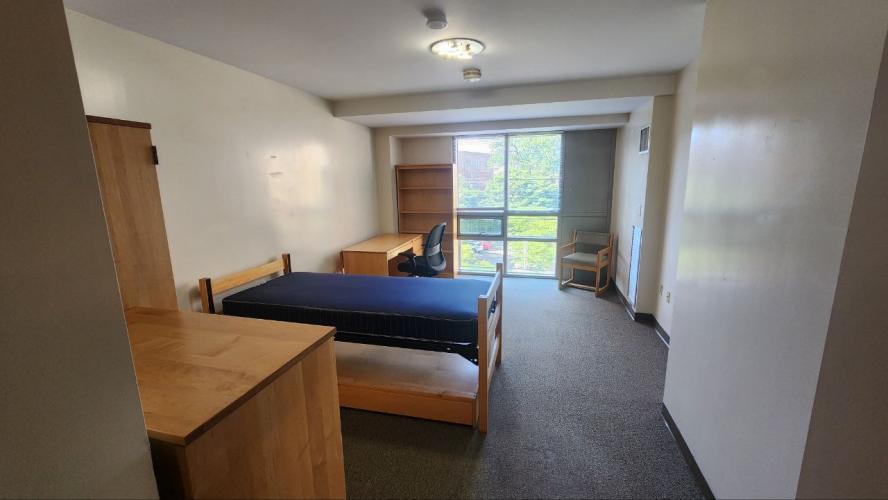 bedroom and living room