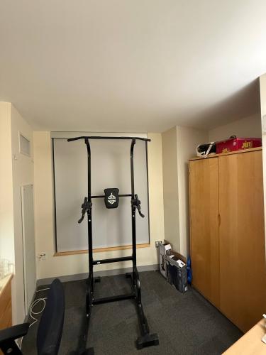 Stand alone pull up bar for quick workouts