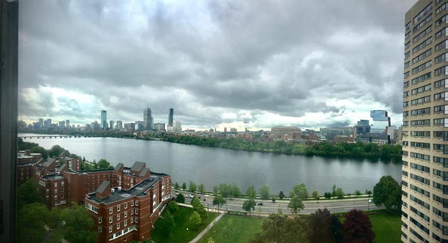 View of the Charles River and Boston