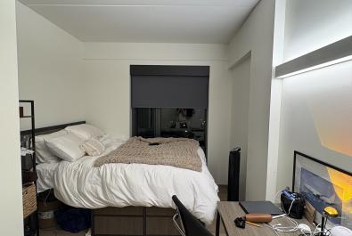 Bedroom (full xl bed) closet on left 
