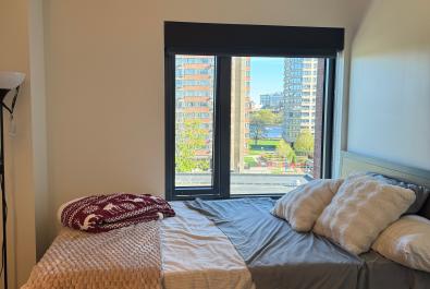 Bedroom with a view of the river