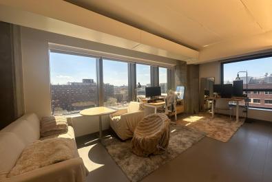 Living room: view to Charles River